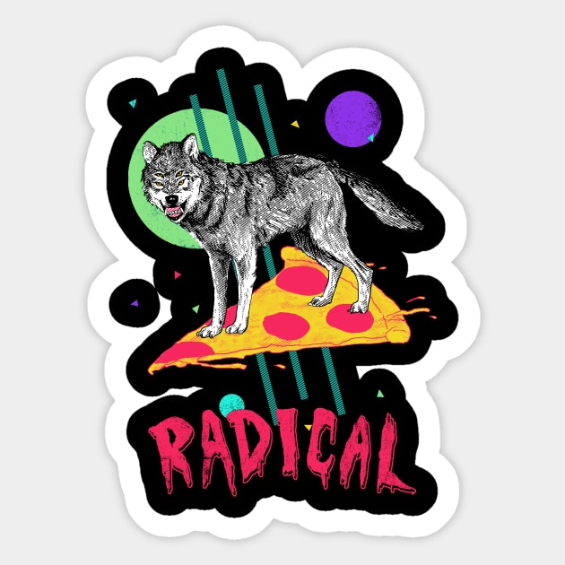 So Radical Sticker by Hillary White Rabbit